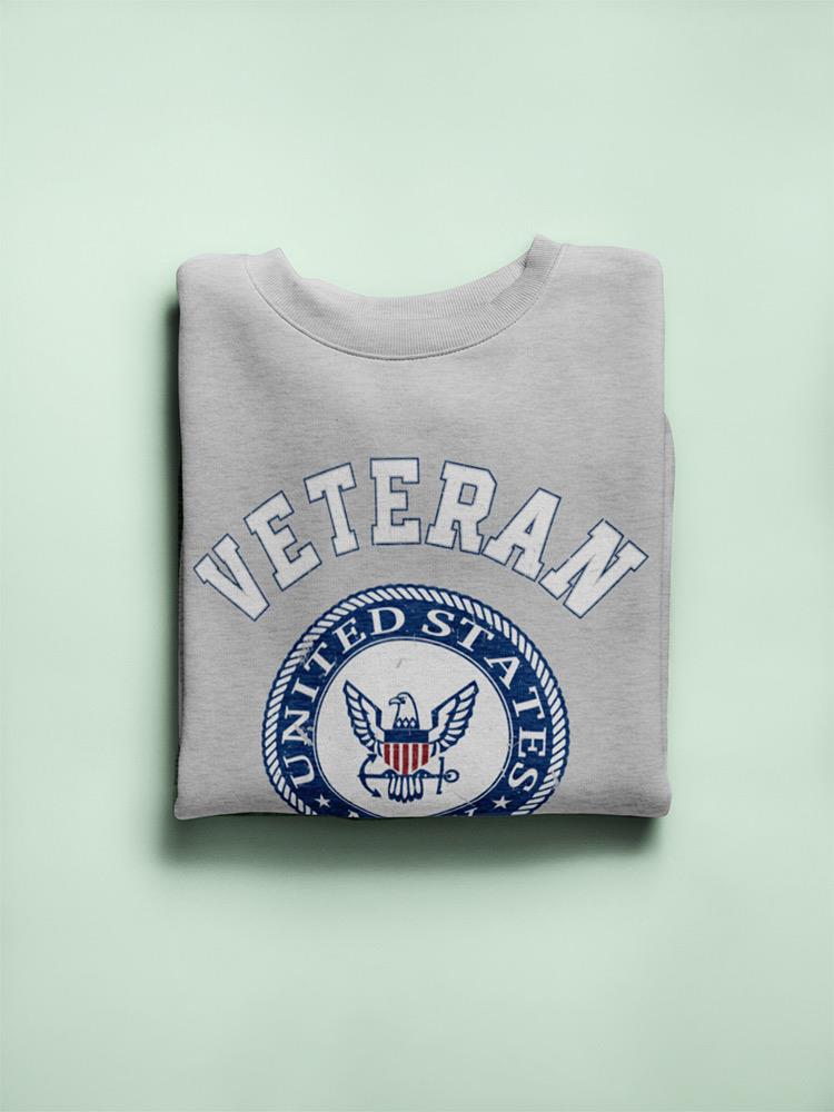Veteran U.S. Navy Sweatshirt Men's -Navy Designs
