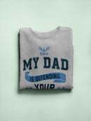 My Dad Freedom Defender Sweatshirt Men's -Navy Designs