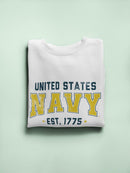 United States Phrase Sweatshirt Men's -Navy Designs