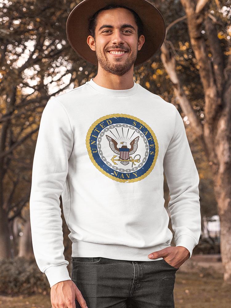 United States Eagle Logo  Sweatshirt Men's -Navy Designs