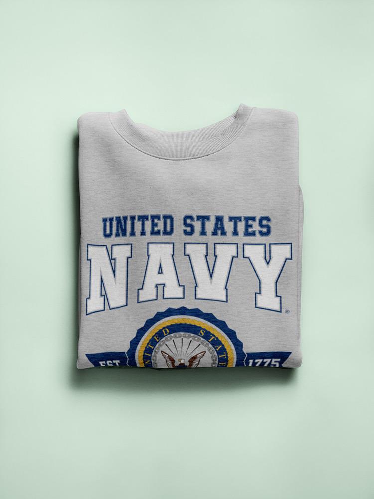 United States Navy Phrase Sweatshirt Women's -Navy Designs