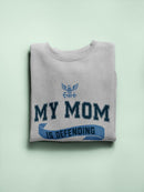 Mom Freedom Defender Phrase Sweatshirt Women's -Navy Designs