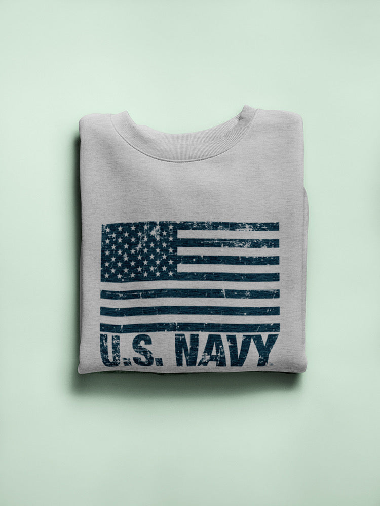 U.S. Navy Flag Quote Sweatshirt Women's -Navy Designs