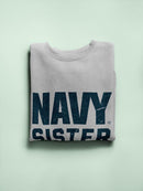 Navy Sister Phrase Sweatshirt Women's -Navy Designs