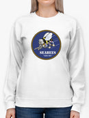 Seabees Phrase Sweatshirt Women's -Navy Designs