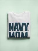 Navy Mom Phrase Sweatshirt Women's -Navy Designs