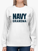 Navy Grandma Phrase Sweatshirt Women's -Navy Designs