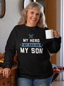 Hero Sailor Son Sweatshirt Women's -Navy Designs