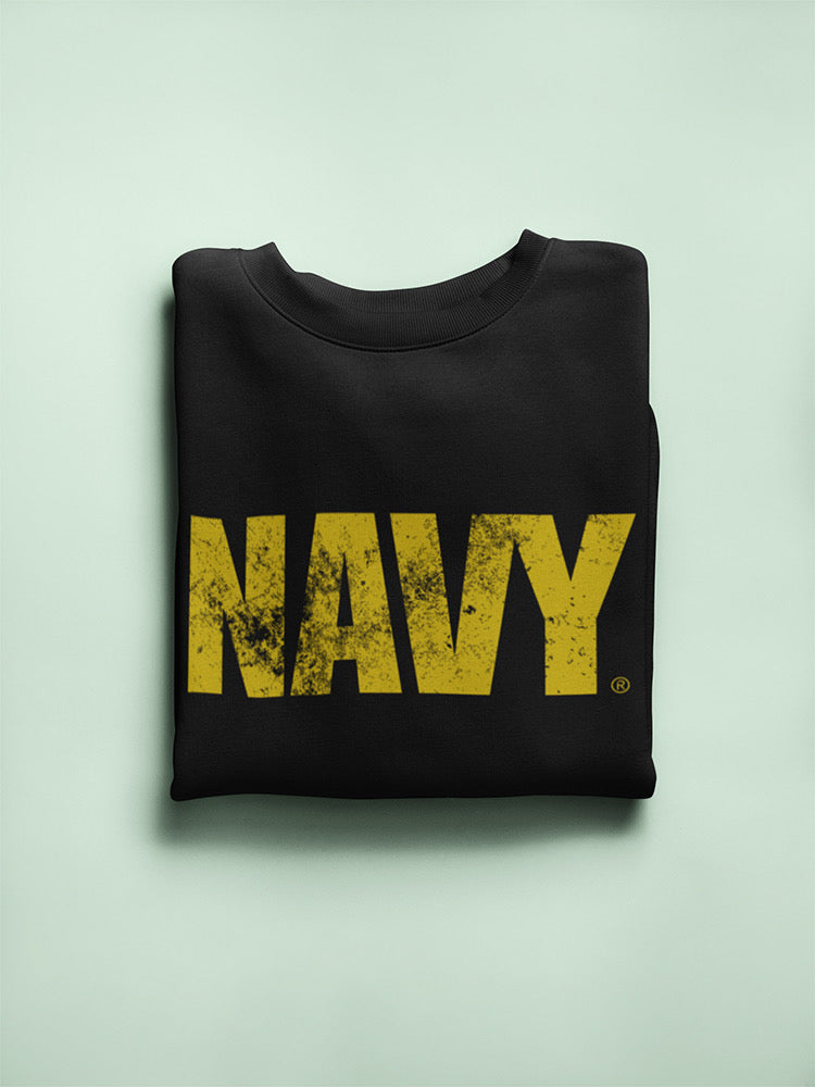 Navy Phrase Sweatshirt Women's -Navy Designs