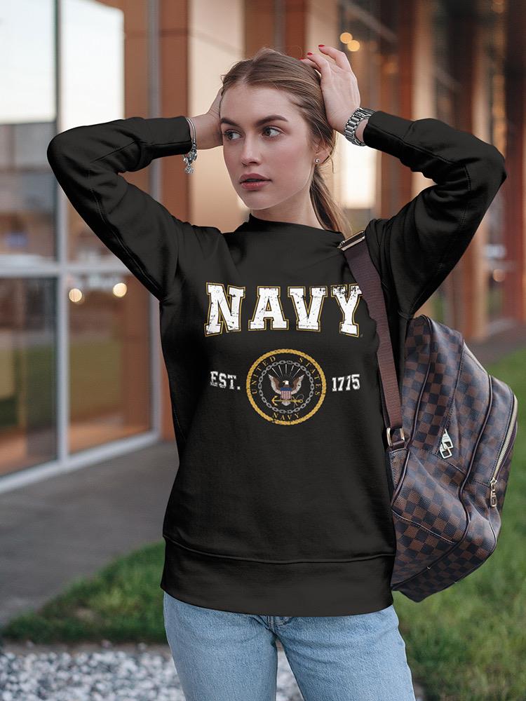 Navy 1775 Phrase Sweatshirt Women's -Navy Designs