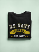 U.S. Retired Phrase Sweatshirt Women's -Navy Designs
