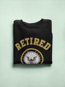 Retired U.S. Navy Phrase Sweatshirt Women's -Navy Designs