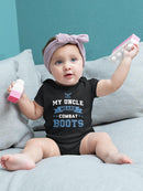 My Uncle Wears Combat Boots Bodysuit -Navy Designs