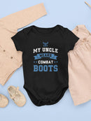 My Uncle Wears Combat Boots Bodysuit -Navy Designs