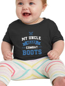 My Uncle Wears Combat Boots Bodysuit -Navy Designs