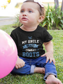My Uncle Wears Combat Boots Bodysuit -Navy Designs
