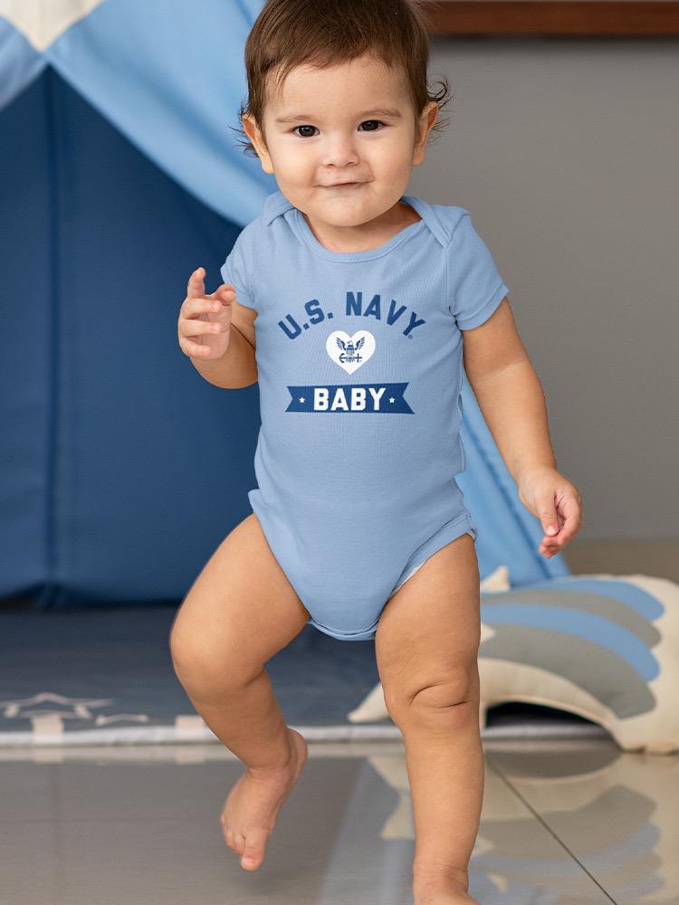 Navy Baby Bodysuit -Navy Designs