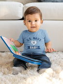 Navy Baby Bodysuit -Navy Designs