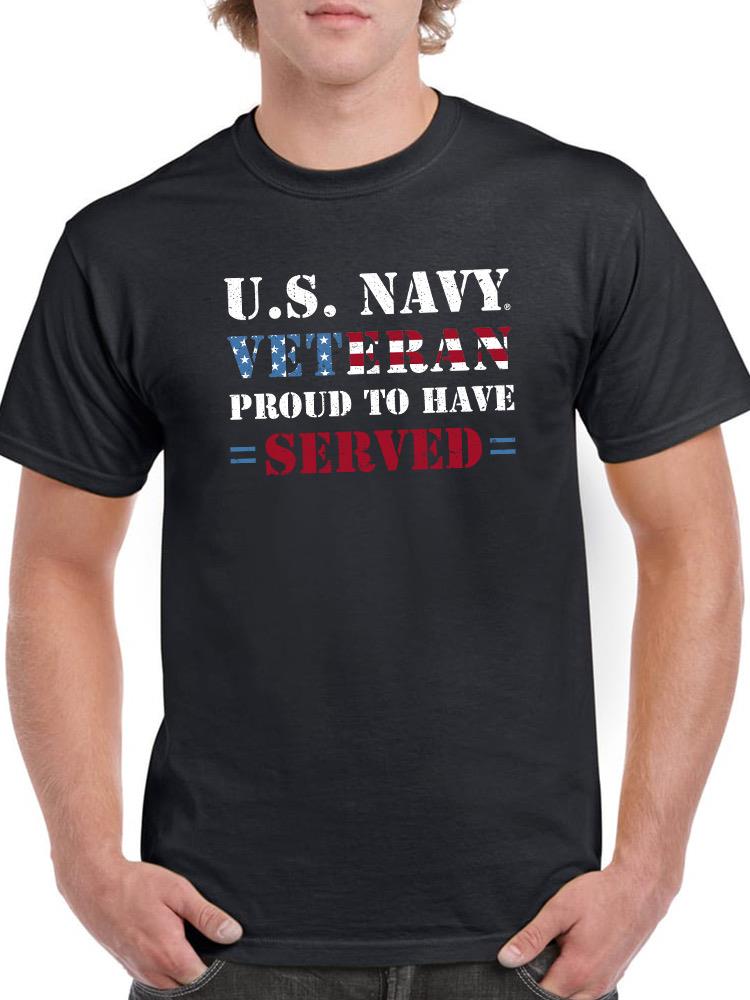 Proud Navy Veteran T-shirt -Navy Designs