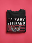 Navy Veterans Best Grandpas Sweatshirt -Navy Designs