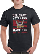 Navy Veterans Best Grandpas T-shirt -Navy Designs
