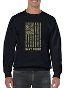 Navy Friend Sweatshirt -Navy Designs