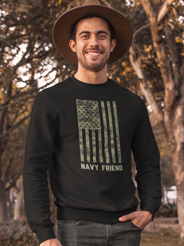 Navy Friend Sweatshirt -Navy Designs