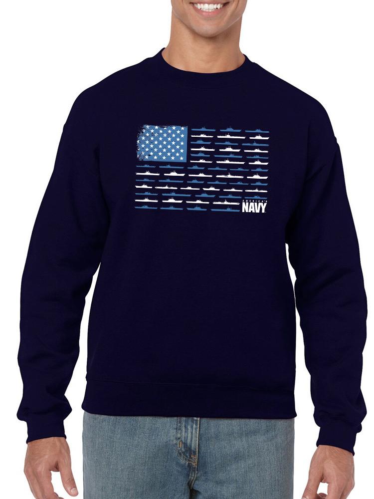 Navy Flag Sweatshirt -Navy Designs