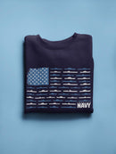 Navy Flag Sweatshirt -Navy Designs