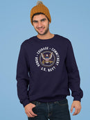 Honor, Courage, Commitment Navy Sweatshirt -Navy Designs