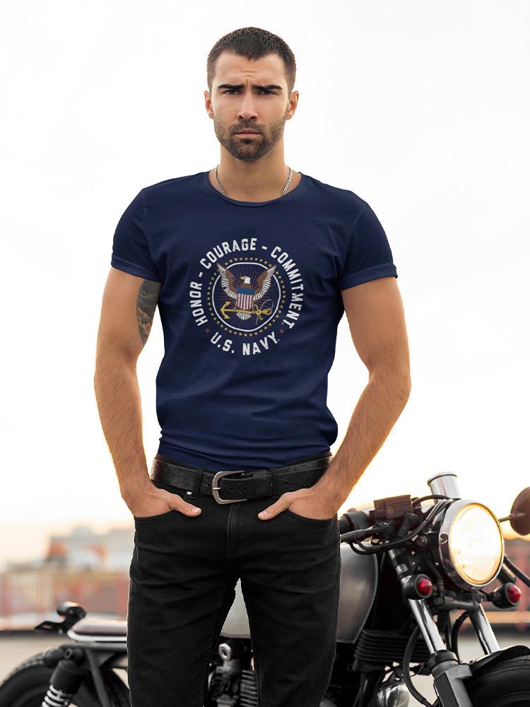 Honor, Courage, Commitment Navy T-shirt -Navy Designs