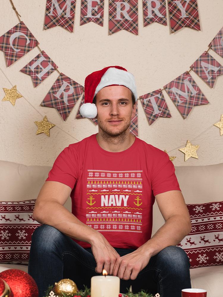 Navy Pattern T-shirt -Navy Designs