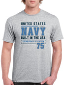 Navy Built In The Sea T-shirt -Navy Designs