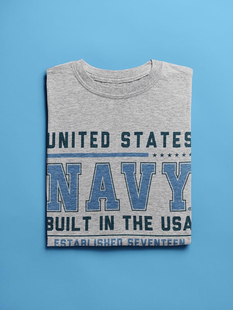 Navy Built In The Sea T-shirt -Navy Designs