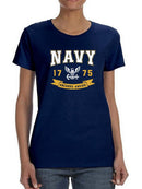 Navy Anchor Aweigh T-shirt -Navy Designs