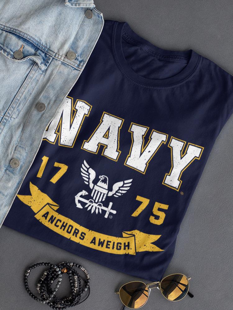 Navy Anchor Aweigh T-shirt -Navy Designs