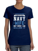 Navy Wife T-shirt -Navy Designs