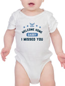 Welcome Home Daddy. Bodysuit -Navy Designs