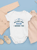 Welcome Home Daddy. Bodysuit -Navy Designs