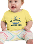 Welcome Home Daddy. Bodysuit -Navy Designs