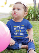 My Dad Is A Sailor Bodysuit -Navy Designs