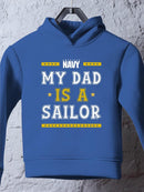 My Dad Is A Sailor Hoodie -Navy Designs