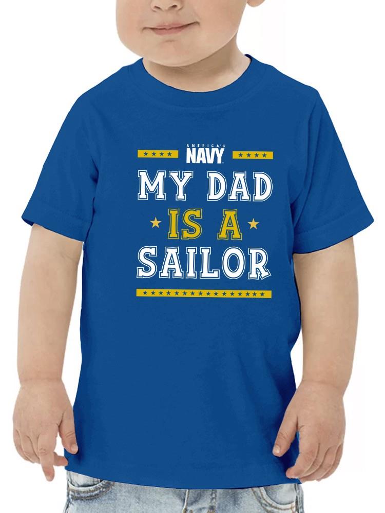 My Dad Is A Sailor T-shirt -Navy Designs