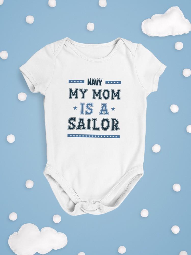 My Mom Is A Sailor Bodysuit -Navy Designs