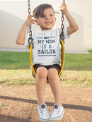 My Mom Is A Sailor T-shirt -Navy Designs