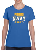 Proud Navy Family T-shirt -Navy Designs