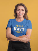 Proud Navy Family T-shirt -Navy Designs