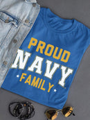 Proud Navy Family T-shirt -Navy Designs