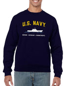 Honor. Courage. Commitment. Hoodie or Sweatshirt -Navy Designs