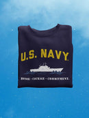 Honor. Courage. Commitment. Hoodie or Sweatshirt -Navy Designs